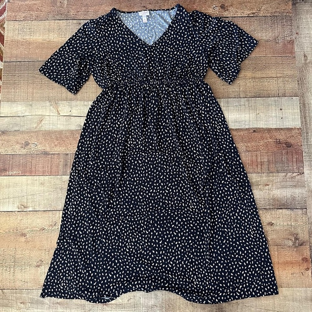 Isabel Maternity by Ingrid & Isabel Black and White Patterned Dress